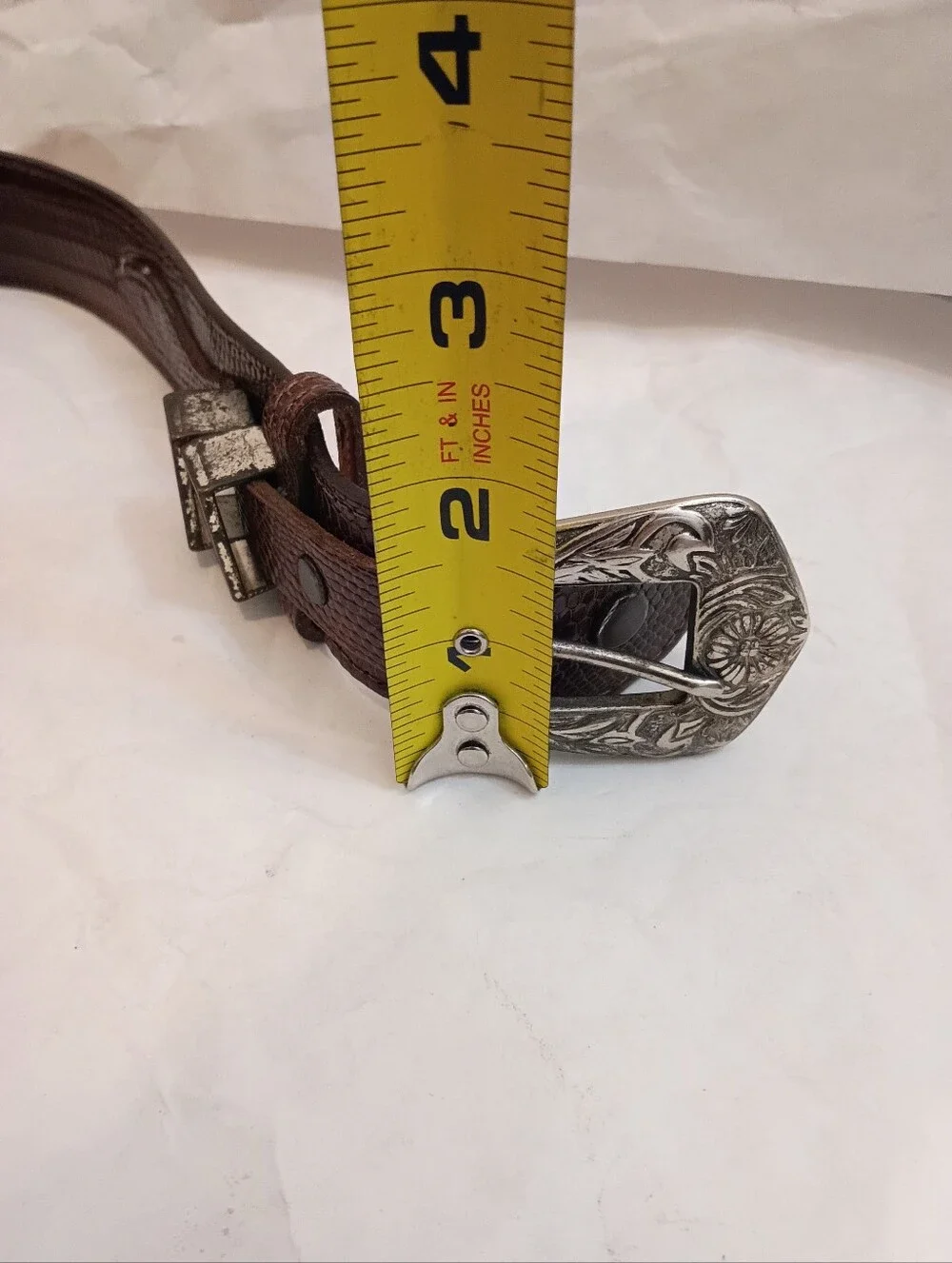 Justin | Men’s Genuine Lizard Mens Vintage Belt Size 40